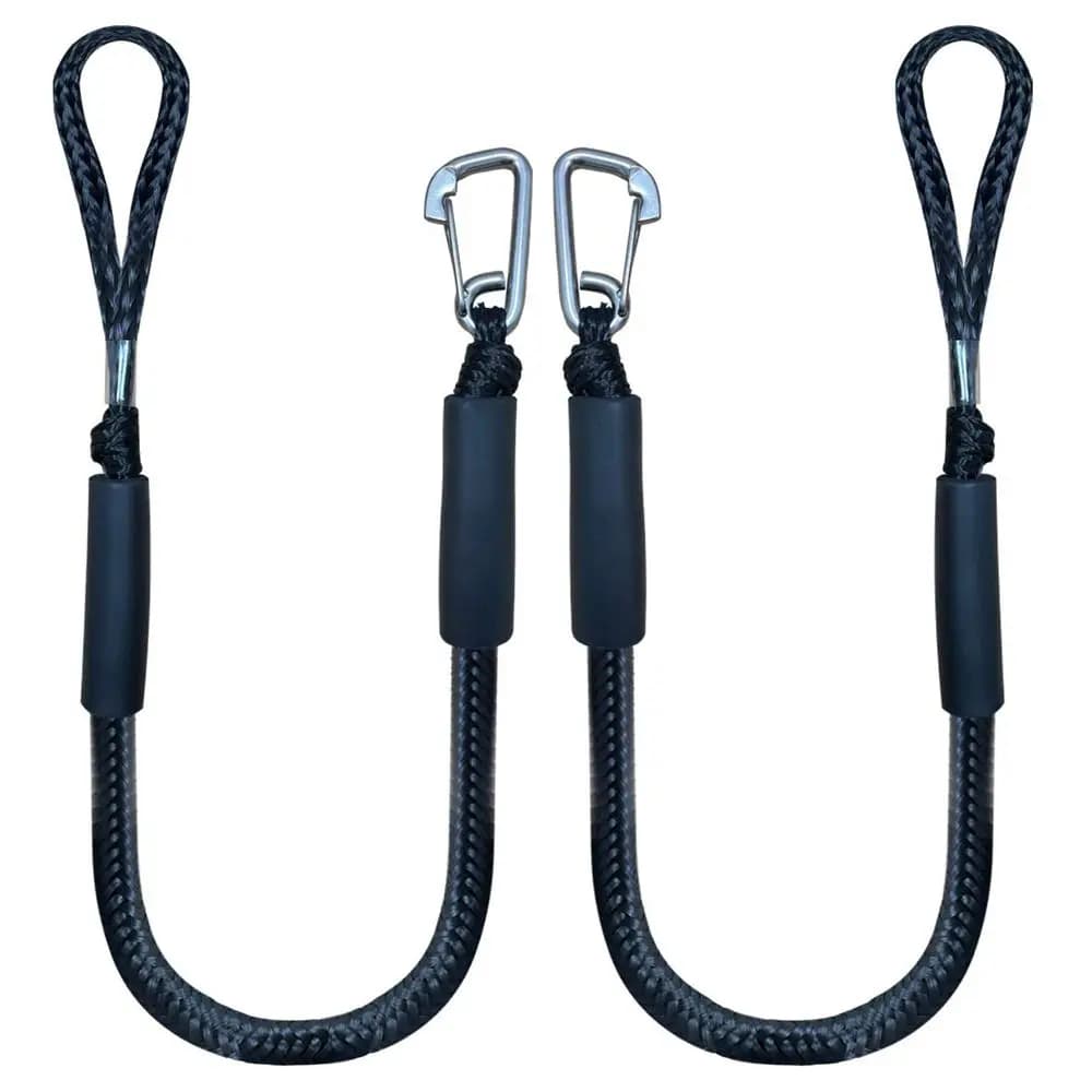 Bungee Mooring Rope Dock Line With Stainless Steel Clip For Kayak PWC Marine Accessory Quick Connect Docking