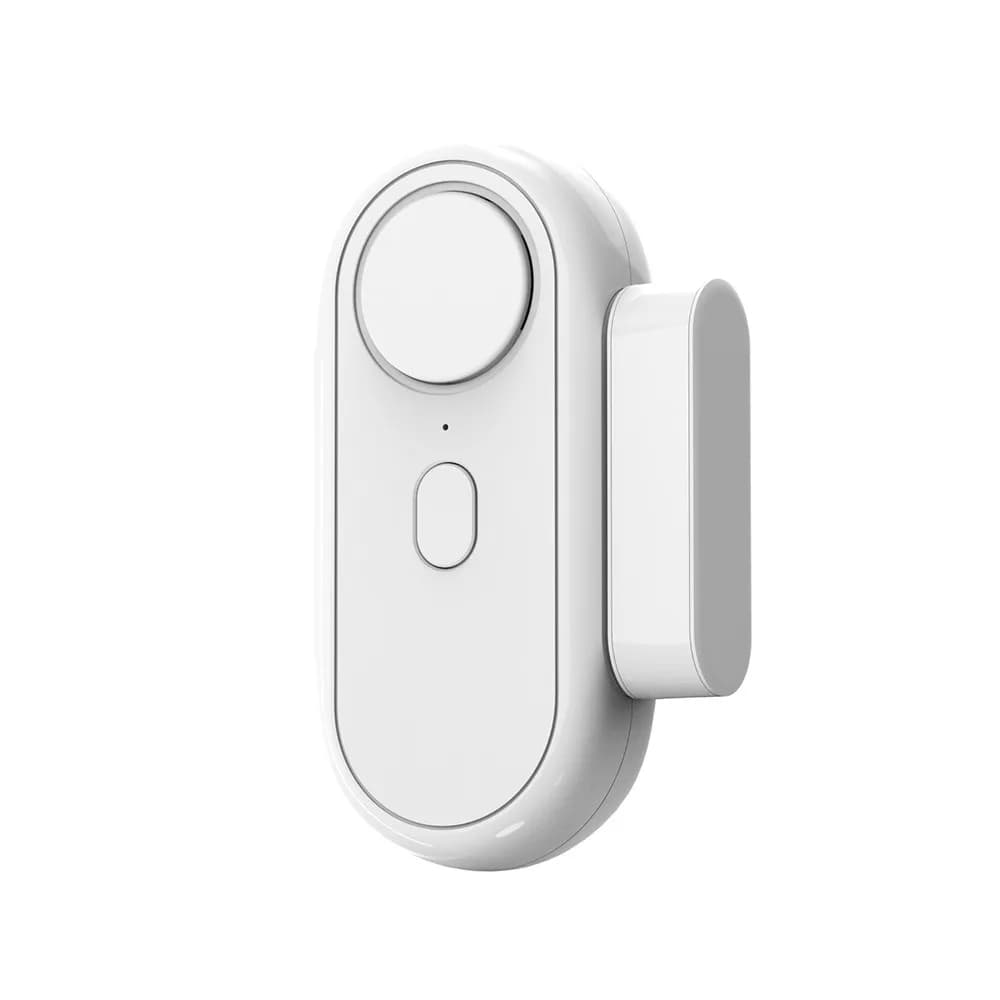Allarme per Porte e Finestre 120Db Wireless Bianco con Segnale Acustico di Chiusura, Allarme Antifurto Multifunzionale per Casa/Antifurto/Campanello