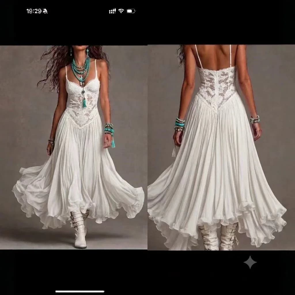 Elegant Printed Chiffon Long Dress Slim Fit Vintage Drifting Dress Women's Fashion Summer New Arrival from China without Sleeve