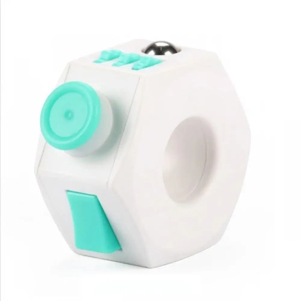 Trottola Fidget Anello Punta delle dita Pignone Spinner a mano in plastica Anello a catena Fai da te Opzioni di gioco multiple Alleviare il giroscopio