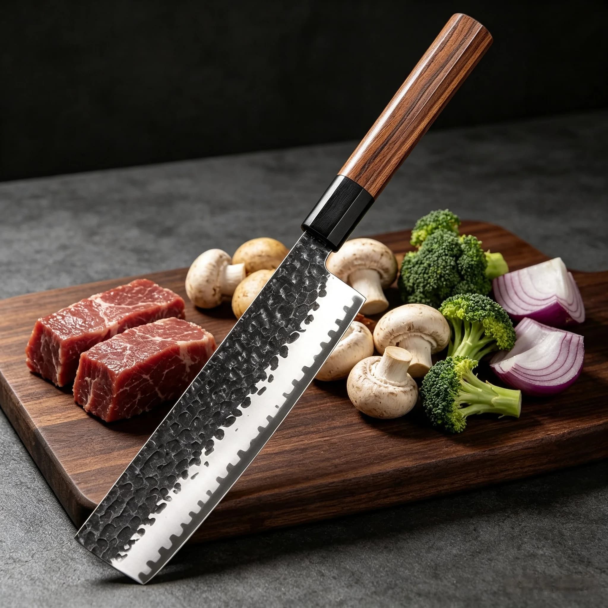 Premium Hand Forged Vegetable Slicer Knife Fruit Chopper Knife Meat Chopping Knife kitchen supply Household Cooking tools