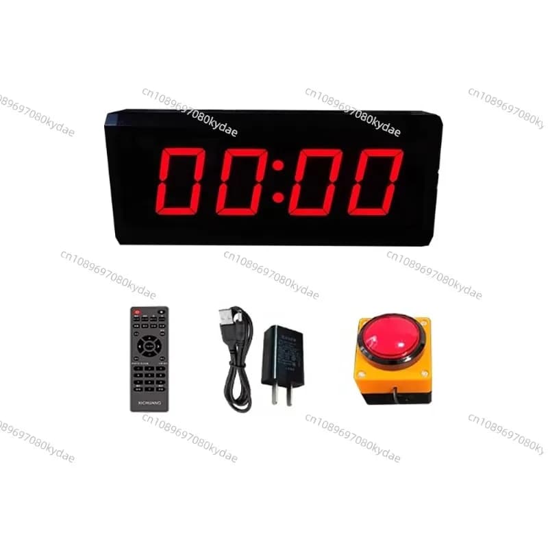 Timer Multifunzione a Pressione Manuale con Display a 4 Cifre da 1,8 Pollici per Competizioni, Discorsi, Maratone, Pallacanestro e Altro