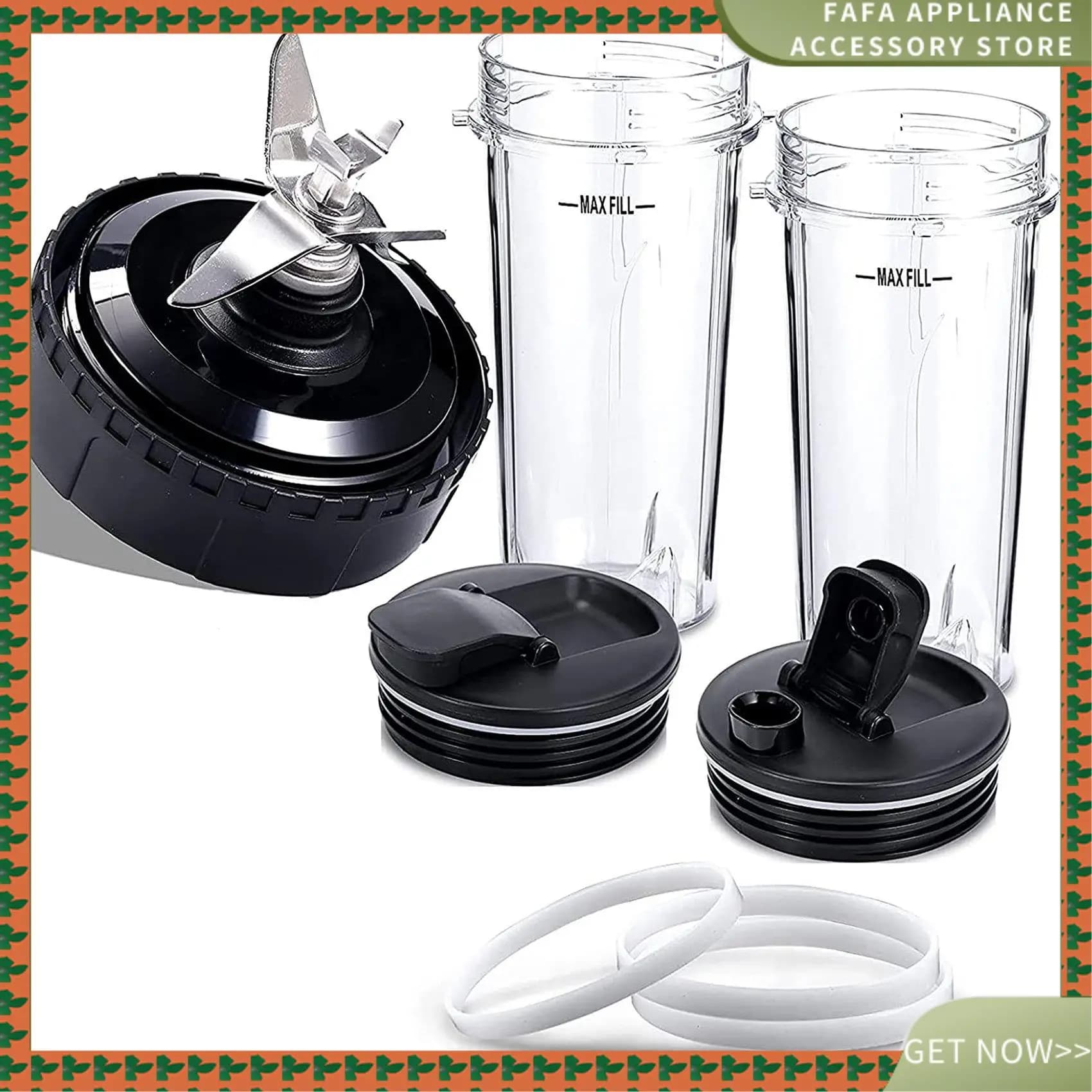 Parti di ricambio per frullatore compatibili con Nutri Ninja, accessori per lame estrattori a 5 alette per Ninja QB3000/QB3000SSW-A70Z