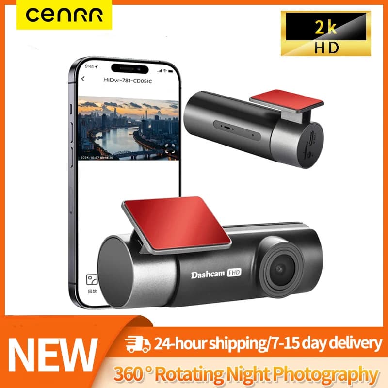 4K Dash Cam Front Cam HD Built-in Car DVR Car Night VisionCamera Support 24H Parking Guard WIFI Video