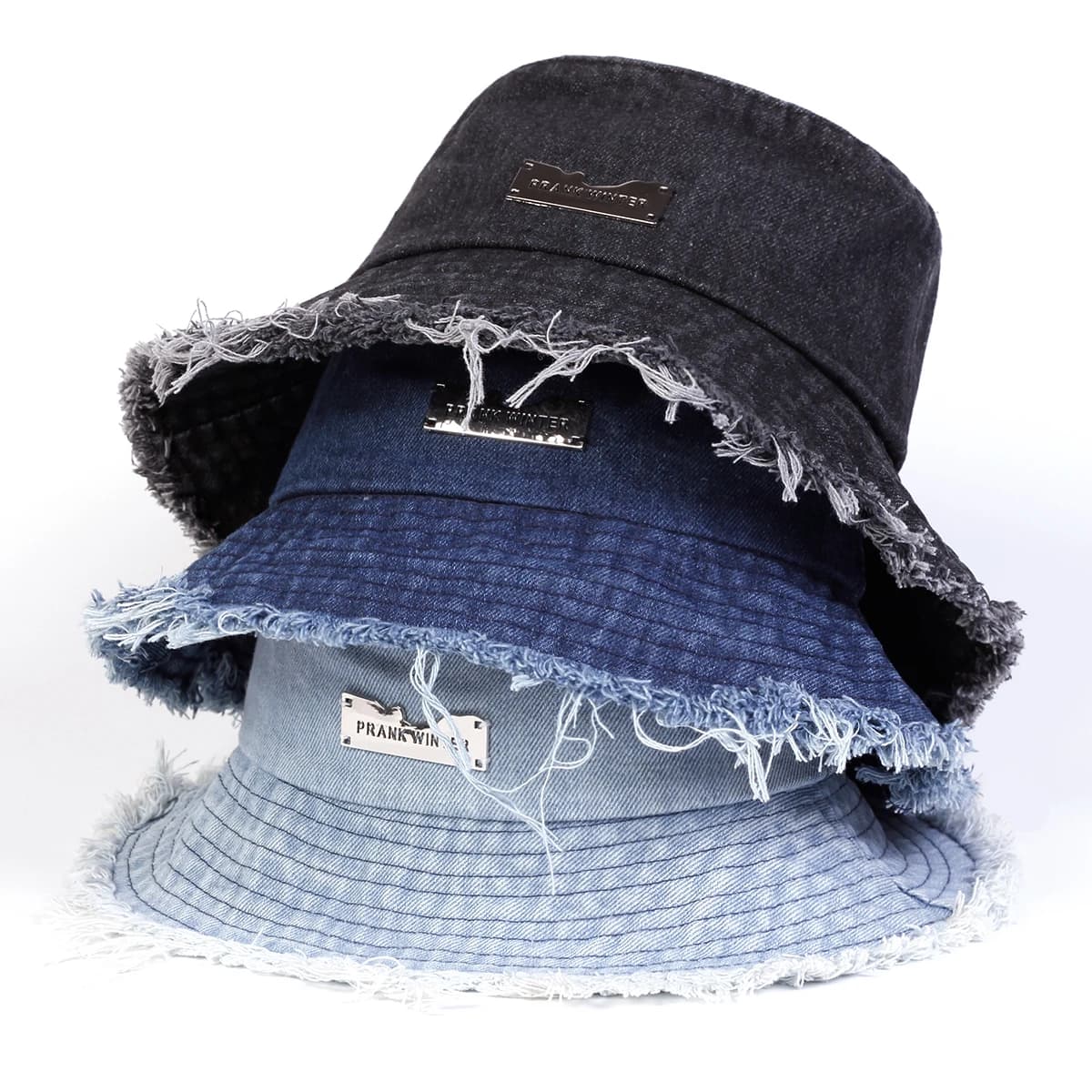 Cappelli da Pescatore Unisex con Etichetta PRANK, Cappelli Casual da Esterno, Cappello Protettivo dal Sole