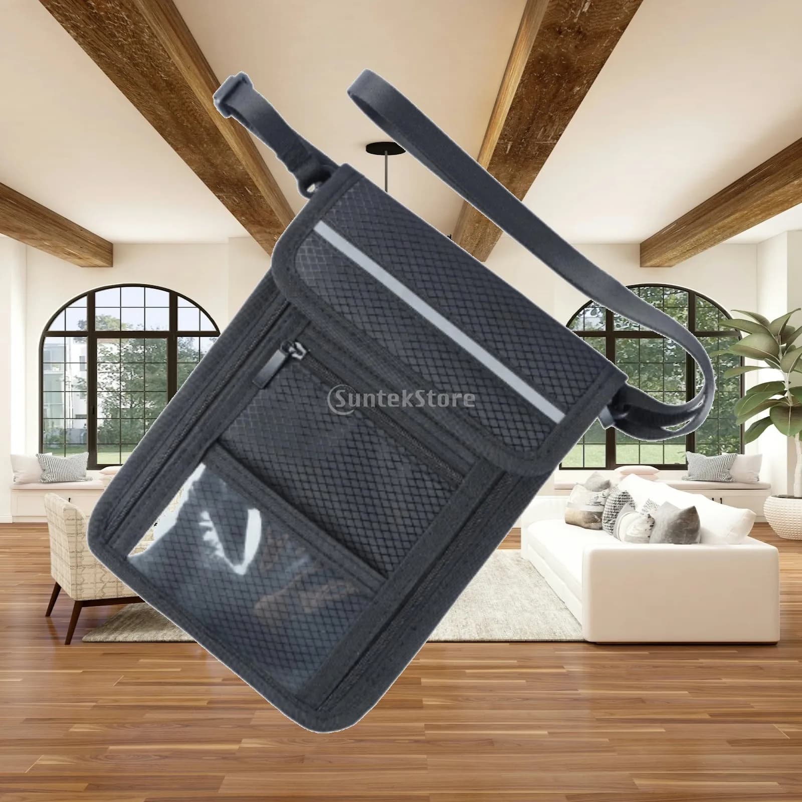 Passport Holder Neck Pouch RFID Protection Travel Secure Passports Cover Around