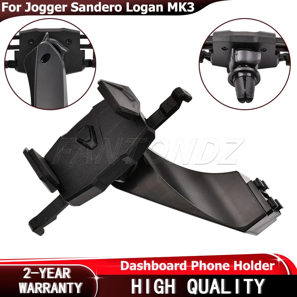 For Jogger Sandero Logan MK3 New Dashboard Screen Phone Holder Cradle Mobile Phone Holder Smartphone Bracket Car Accessories