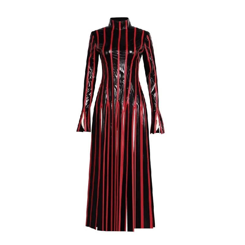 Stay Night Matou Sakura Costume Alternative Dress PU Leather Dress Anime Cosplay Halloween costumes for women 5;c,8'z,6.k;
