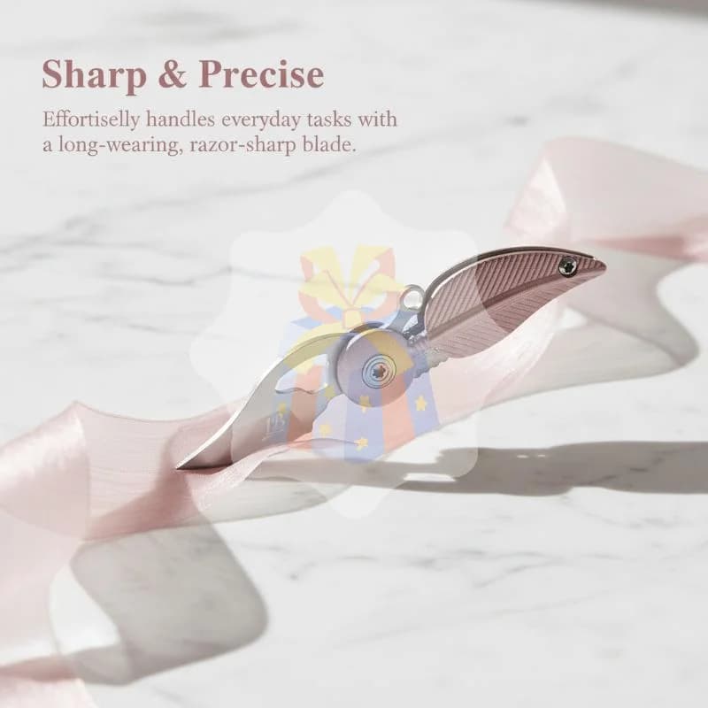 Creative Feather Folding Fruit Knife Multifunctional Lightweight Sharp Cutter for Home Kitchen Travel Camping Food Cutting