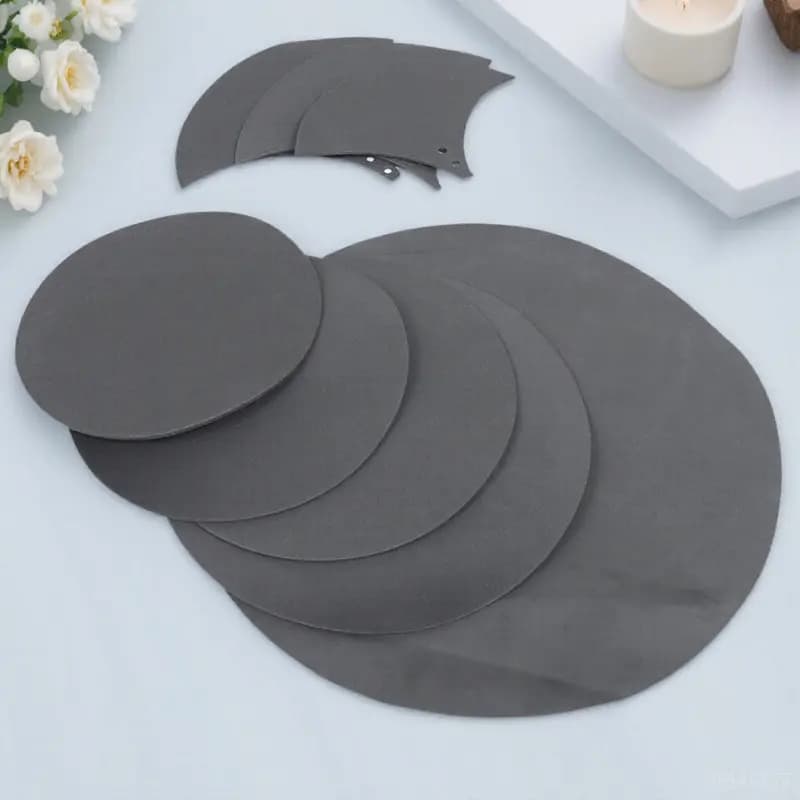 Set di 14 Pad Fonoassorbenti per Batteria, Spessore Standard, Pad Regolabili per Piatti, Tappetini Professionali per Smorzamento Batteria