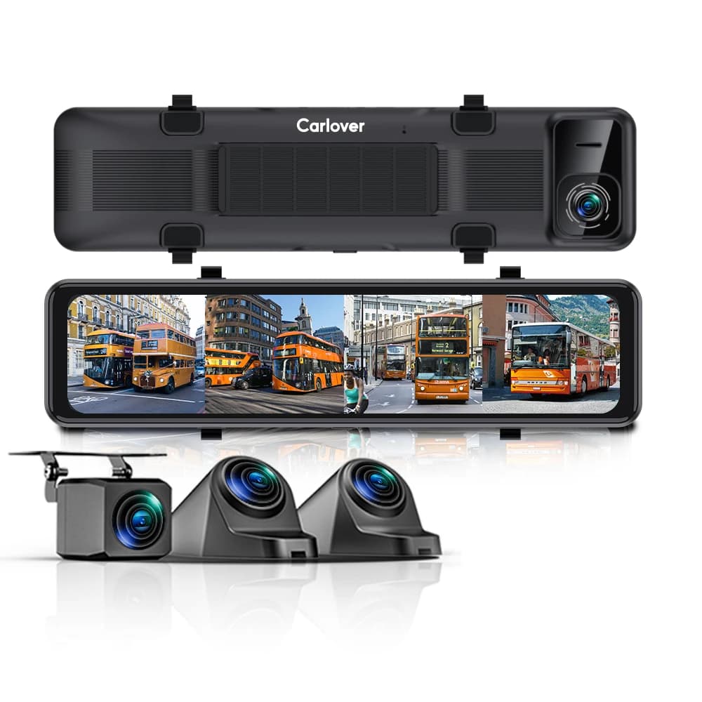 Dashcam 4 lenses 360 4K ADAS BSD WiFi Car retrovisor mirror DVR Dash Cam Front and rear dashboard 4k for car
