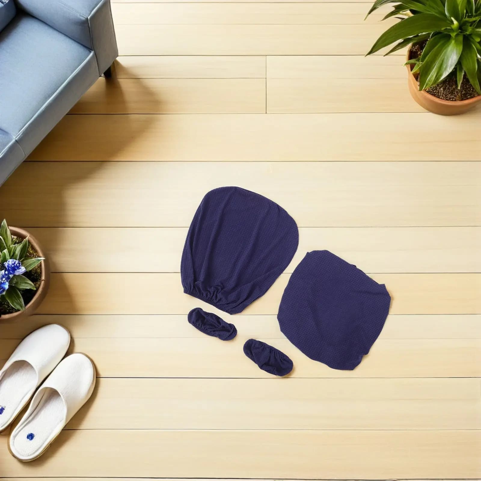 1 set di coprisedie da ufficio, coprisedia elasticizzato in poliestere, protezione ergonomico per sedile, schienale e braccioli, per casa e ufficio