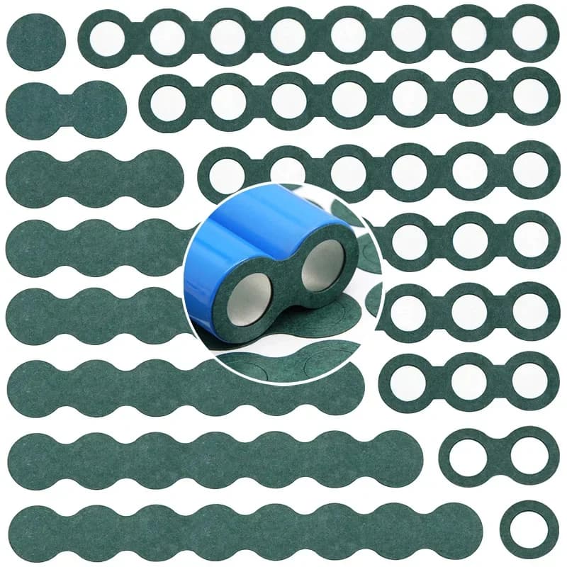 25/100pcs 18650 21700 Li-ion Battery Insulation Gasket Barley Paper Battery Pack Cell hollow Insulating Electrode Insulated Pads