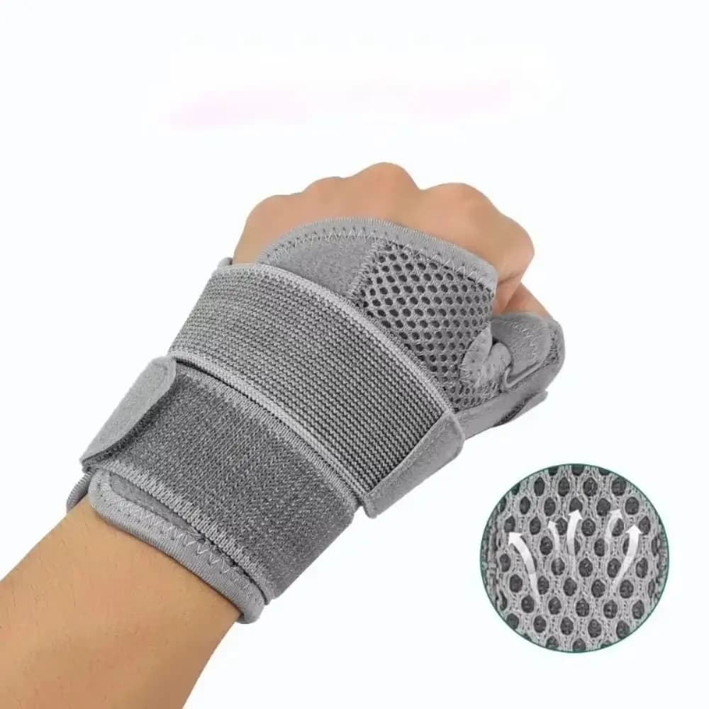 Polyerster Manicotto per il pollice Tutore per il polso Tendinite Stecca flessibile Protezione elastica per il polso Fascia protettiva per il polso portatile regolabile