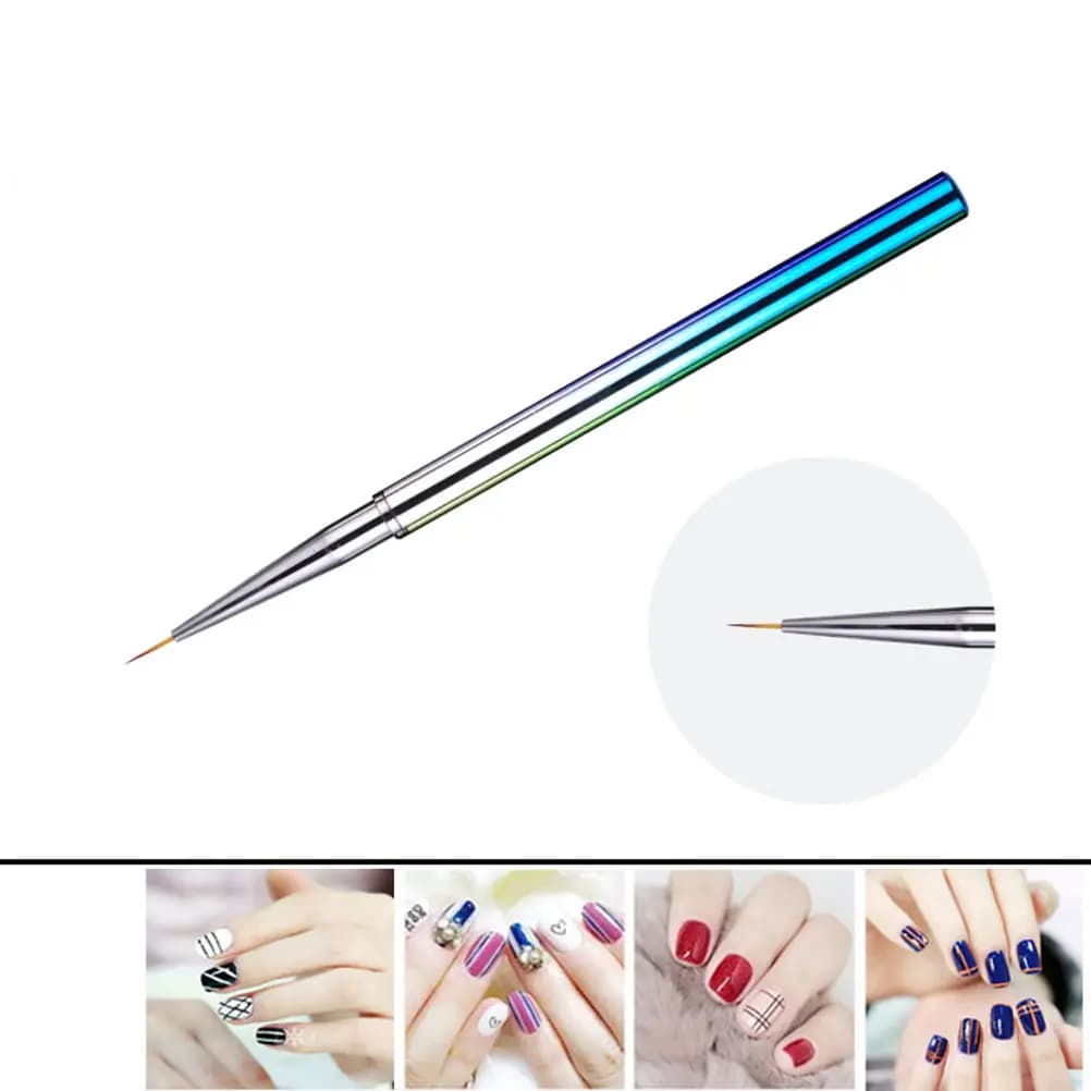 Set di 3 Penne per Nail Art con Punta Ultra Sottile, Strumento per Dettagli Fini, Strumento per Disegno DIY di Linee, Fiori e Motivi per Unghie