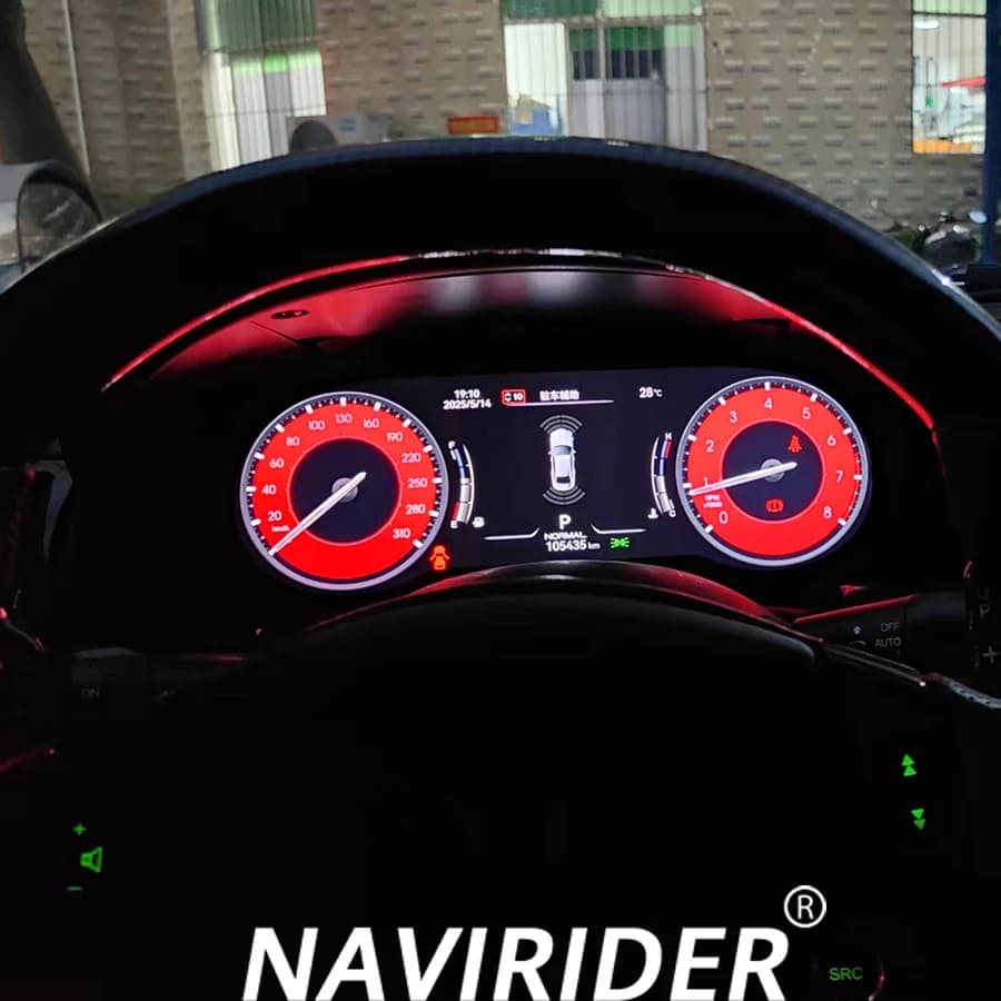 Auto For Maserati GranTurismo GT 2004-2015 Smart Cluster LCD Tool Speedometer Map Update Multi Colorful Display High