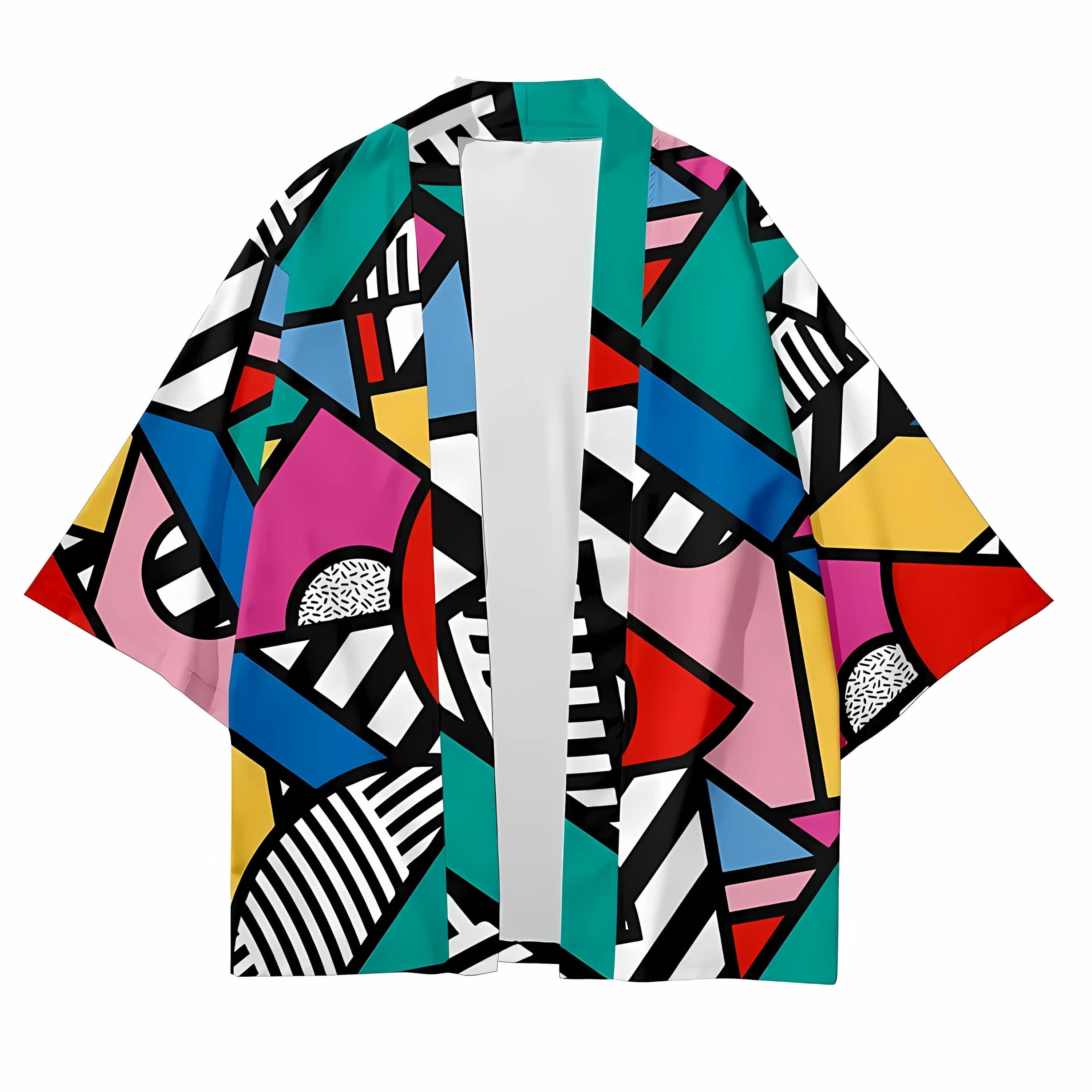 2026 Summer New Men's Kimono with 3D Pattern Print for Street Casual Fashion Comfortable Soft Breathable