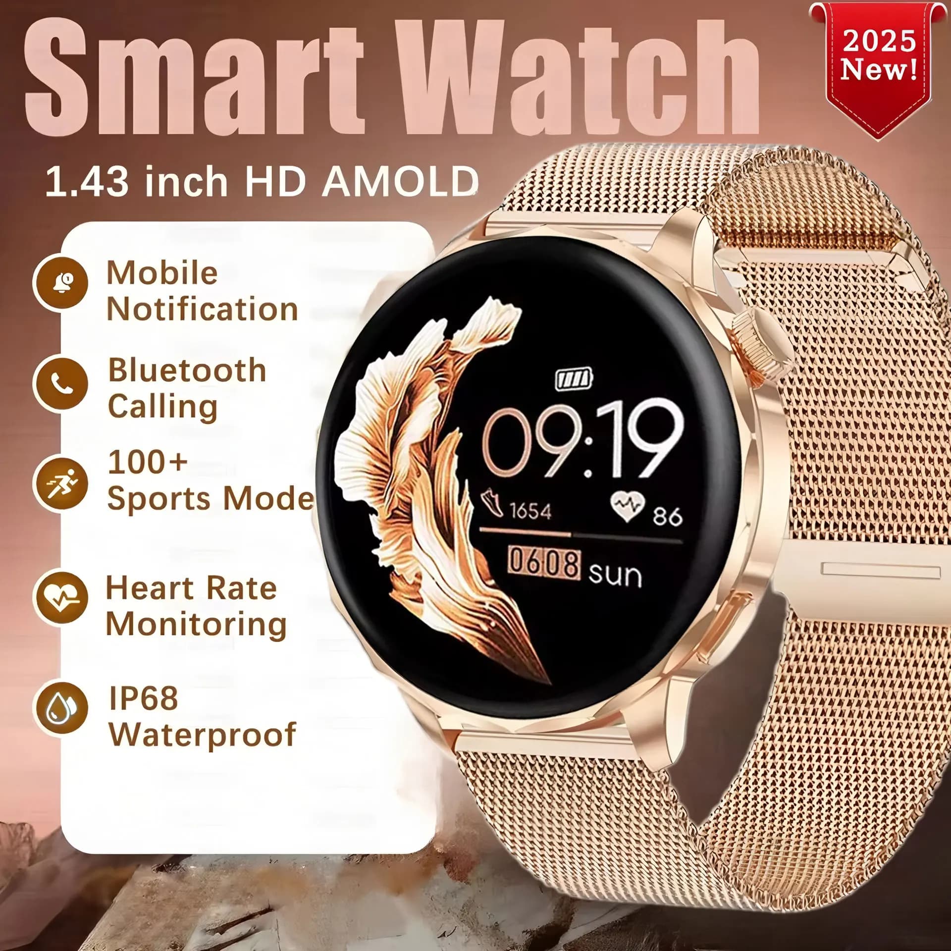 18mm Woman Smartwatch HD AMOLED 4GB Memory Reader APP GPT Chat Store Replace AI Assistant GPS Smart Watch Trajectory for Lady 2025