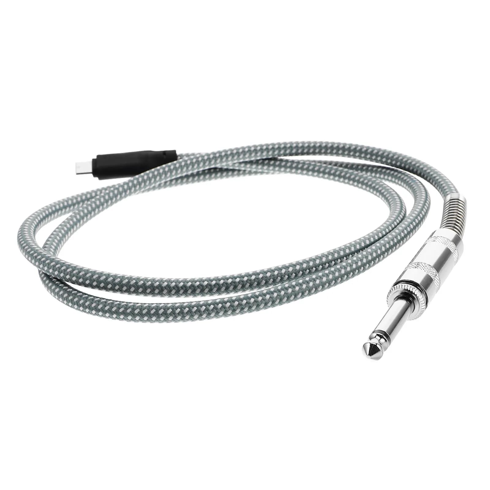 Cavo Audio da 6,35mm Maschio a USB-C Maschio Compatibile con Chitarra Elettrica, Smartphone, Laptop per Registrazione Audio Nitida