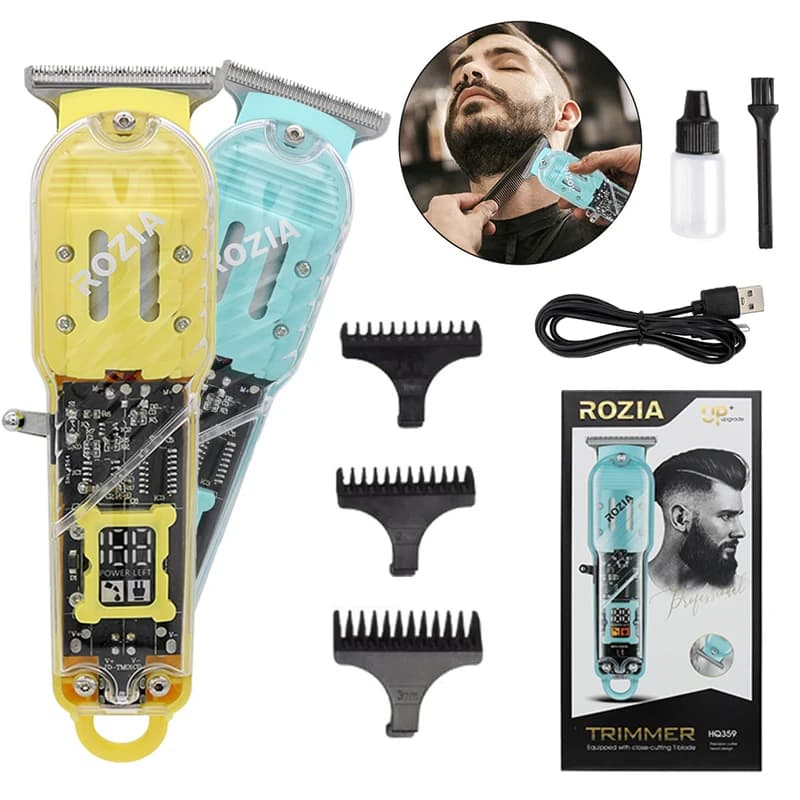 Mini Professional T-Blade Hair Clippers Set Cordless Electric Shavers Beard Trimmers Zero Gapped Hair Clippers Men's Grooming Kit