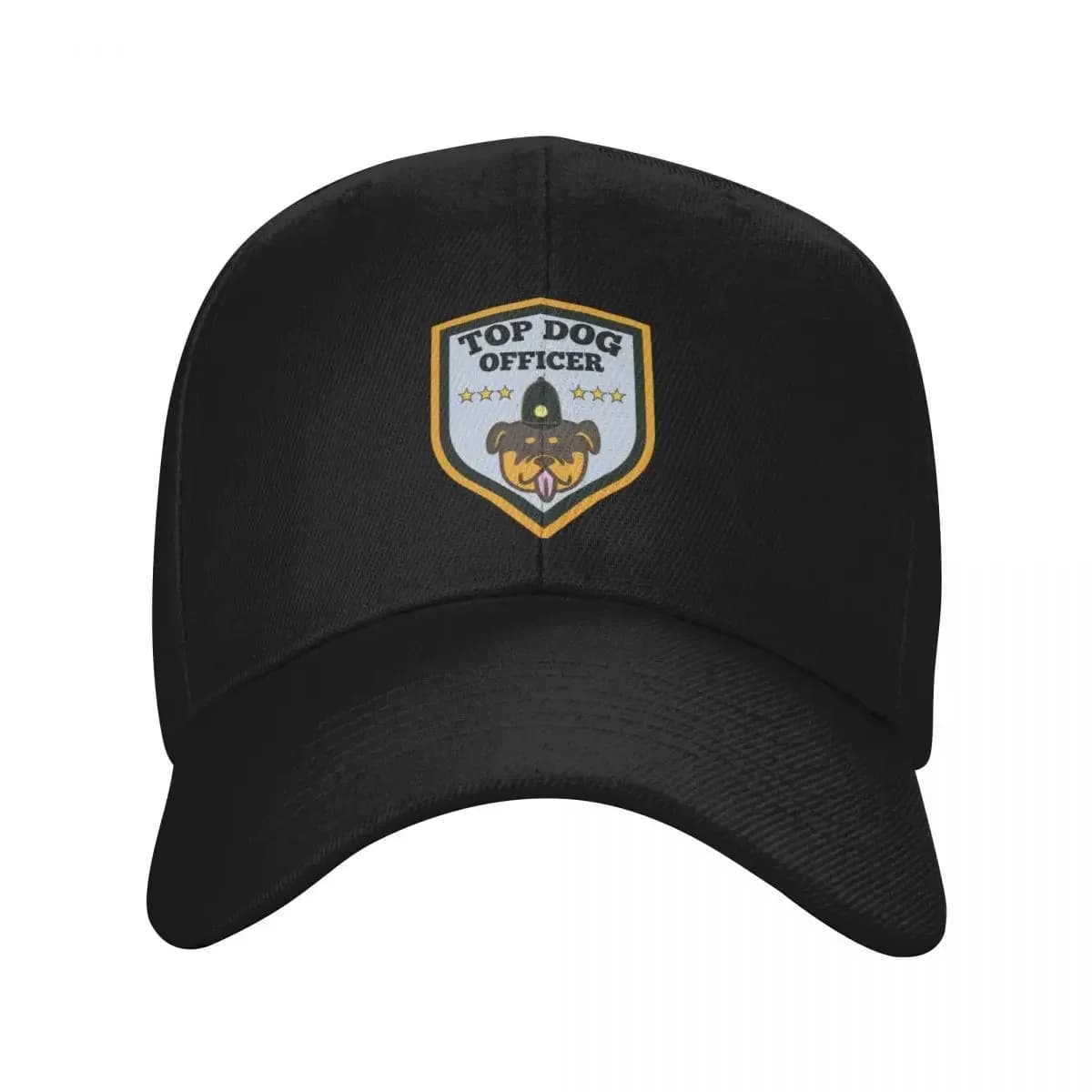 Cappellino da Baseball con Logo Illustrativo Poliziotto Top Dog, Cappello da Baseball Casual, Abbigliamento da Golf, Outlet da Spiaggia Donna, Uomo