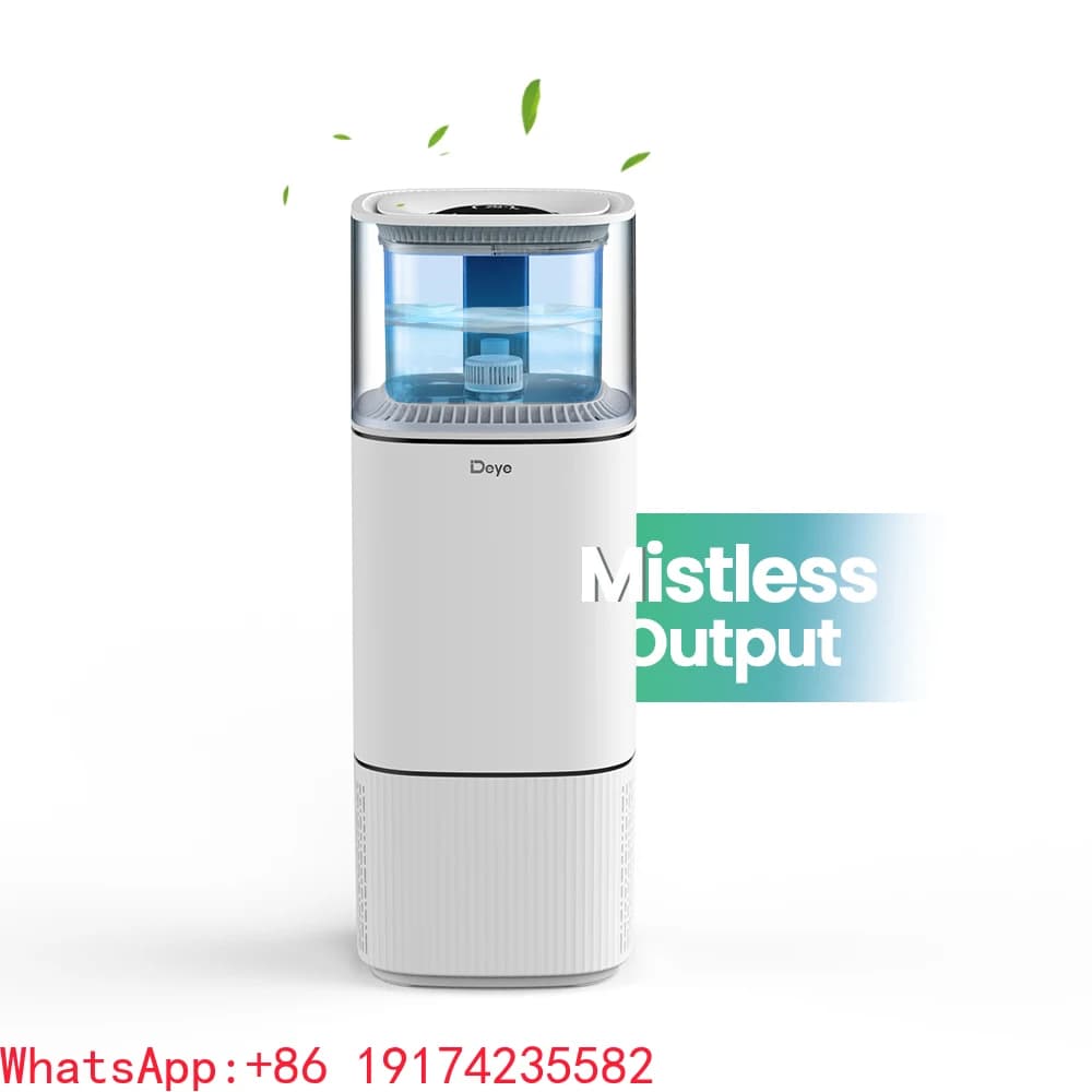 2025 Miglior umidificatore 2in1 Serbatoio acqua da 6 litri Uscita 1500 ml/h Purificatore d'aria portatile e umidificatore