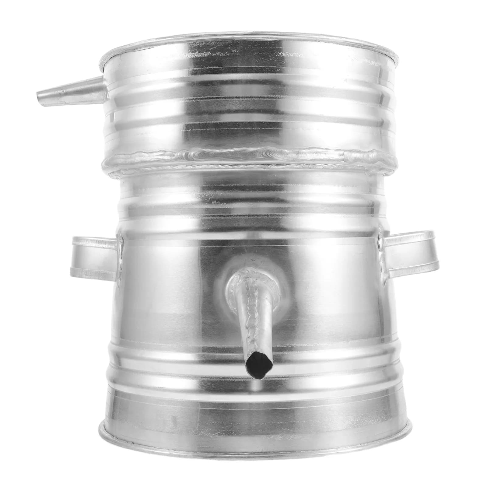 Kit Distillatore Tradizionale in Alluminio con Diametro Base 25 cm, Alambicco per Alcol, Moonshine, Whisky, Vino Artigianale, Festival, Feste, Vapore