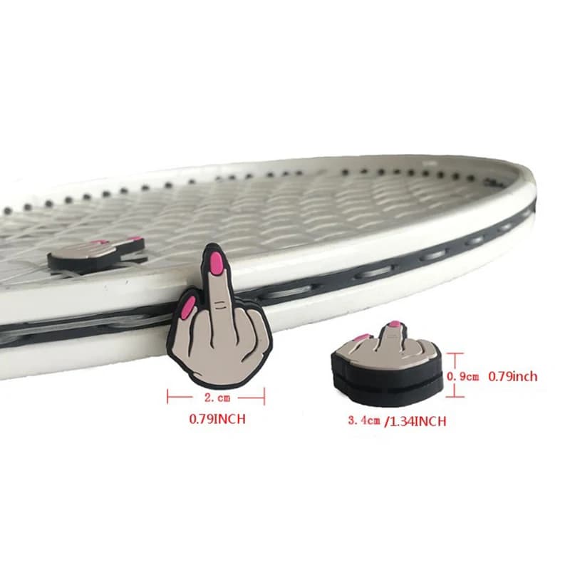 B*Hot sale！ 1PC Tennis Racket Vibration Dampener Shock Absorbing Soft Silicon Racket Damper