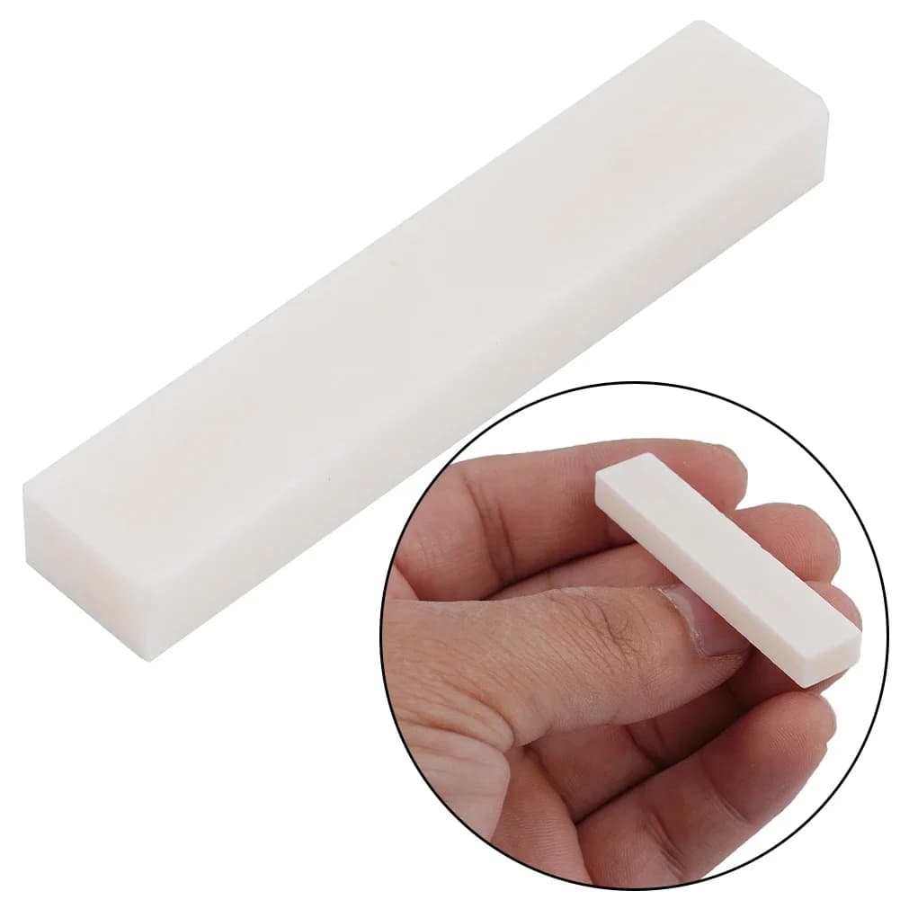 1 pz. Ponticello Grezzo per Chitarra, Basso, Ukulele - Ricambio Fai-da-te per Liutai