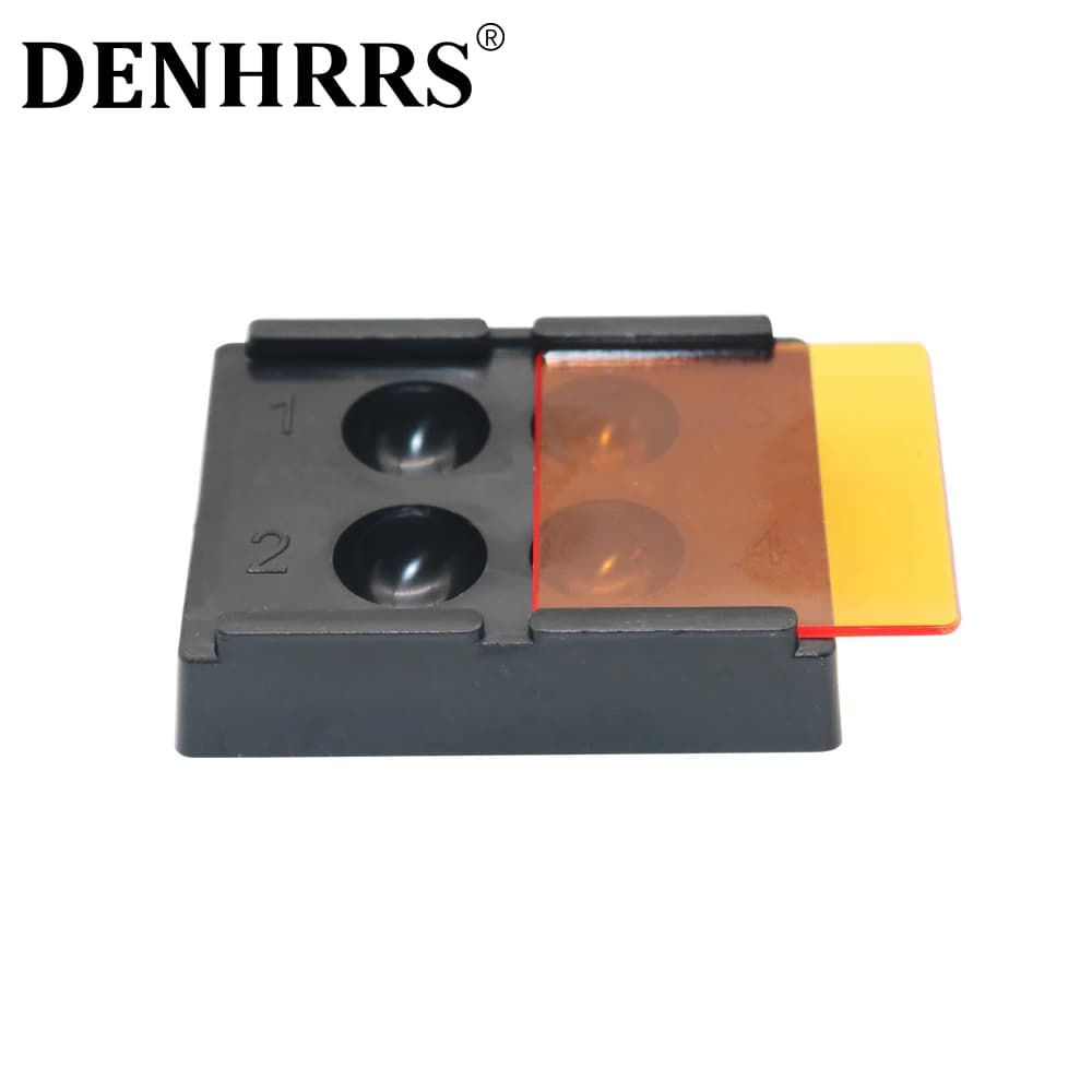 1PC Dentale Resin Shadow Light Box Mix Composite Cap Protector Case Veneer Storage Box Protective Tooth Patch Organizer Tool