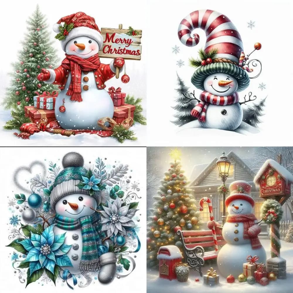 Home Decorations Cushion Lining with Happy Christmas Snowman Suitable for Sofa Bedroom Car cushion cover Rectangular backrest cushion