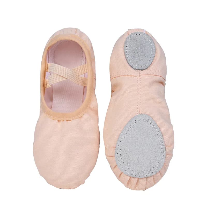 Scarpette da ballo in tela con suola morbida per bambine, scarpe da danza per bambini, scarpe da ballo per donne.