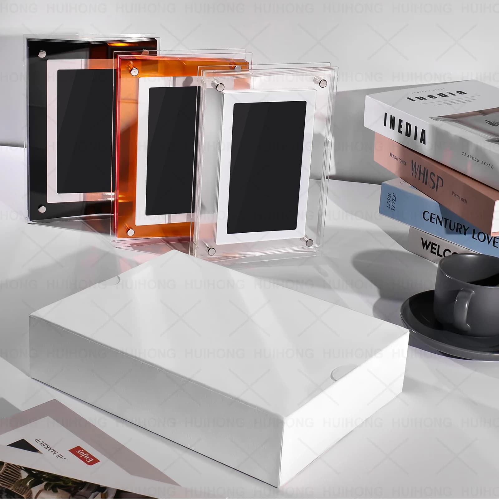 Reliable Colorful Transparent Digital Acrylic Photo Frame Motion Video Player Advertising Gift Efficient Video Playback