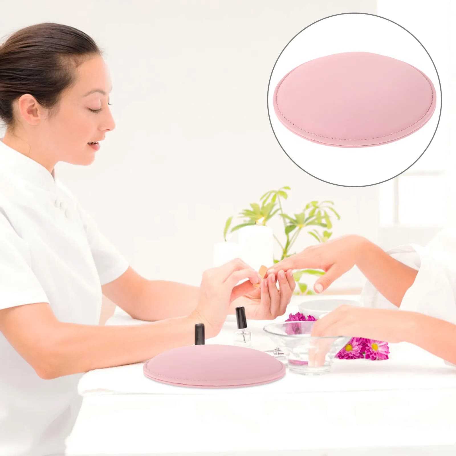 Lightweight Foam Elbow Cushion for Nail Technicians Ergonomic Manicure Arm Rest Pillow Comfortable Easy Clean Nail Salon Hand