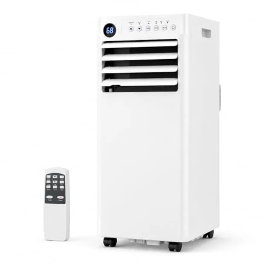 Portable Air Conditioner, 8000 BTU Small Portable AC Unit for Rooms to 350 Sq. Ft. with Cooling, Dehumidifier Fan Modes, Remote