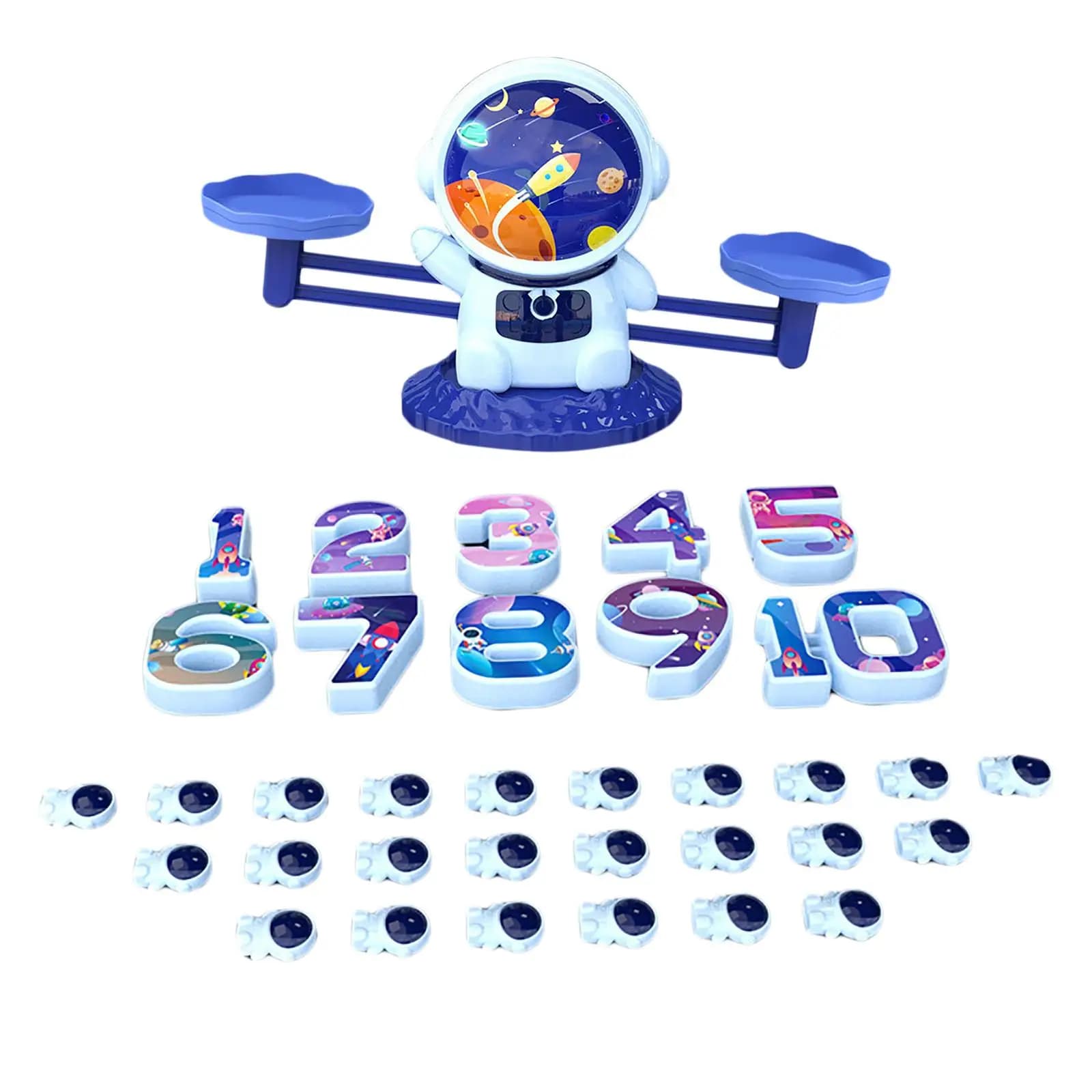 Giocattoli educativi Spaceman Digital Graphic Balance Toys per bambini piccoli