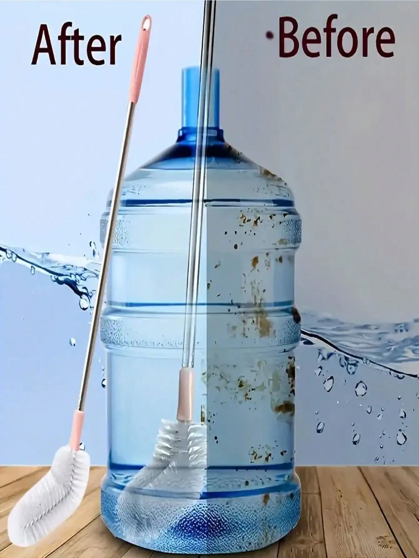 1 spazzola per secchio, spazzola per bottiglie, 360 ° Spazzola per la pulizia degli angoli, spazzola manuale riutilizzabile per la pulizia delle fessure, adatta per cucina, bagno, angoli, lavandino, tazze, teiere, bottiglie, frullatori, ecc. Progettato per la pulizia di spazi ristretti, bagno, cucina, finestre