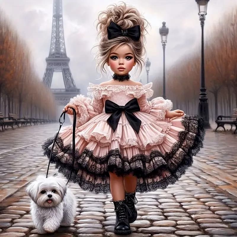 SDOYUNO ragazze Pet Friend DIY Diamond Painting Fantasy Cartoon Dog ricamo punto croce strass Craft Home Decor regalo per bambini