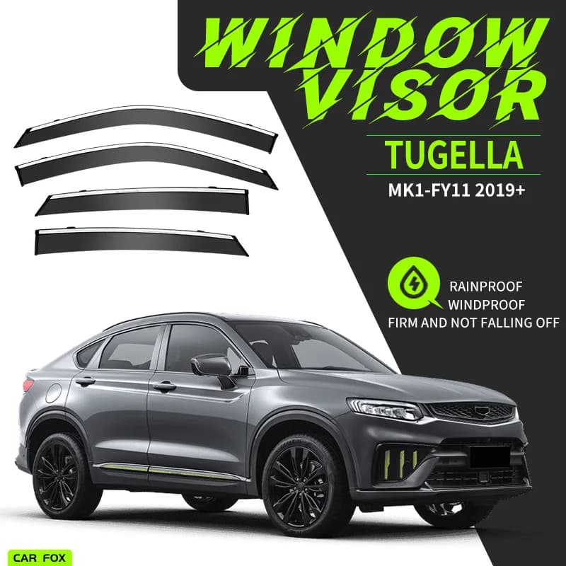 Per GEELY Tugella 2019+ Finestra di Automobile Visiera Tenda Shelter Parabrezza Finestrino Laterale Pioggia Parasole Accessori Auto