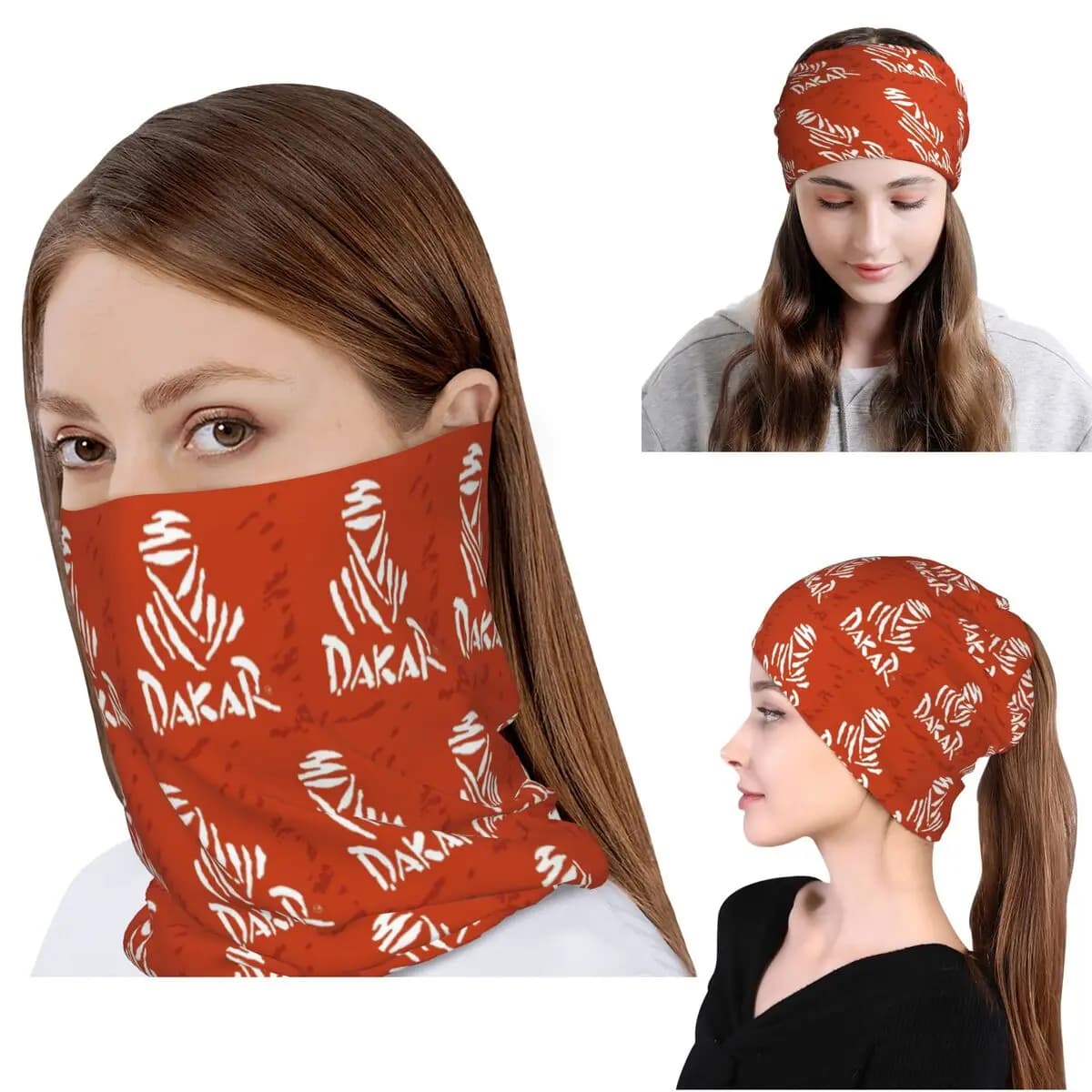 Dakar Rally Bandana Copricollo Sciarpa magica Copricapo multifunzione Berretti Cappello Unisex Adulto Per tutte le stagioni