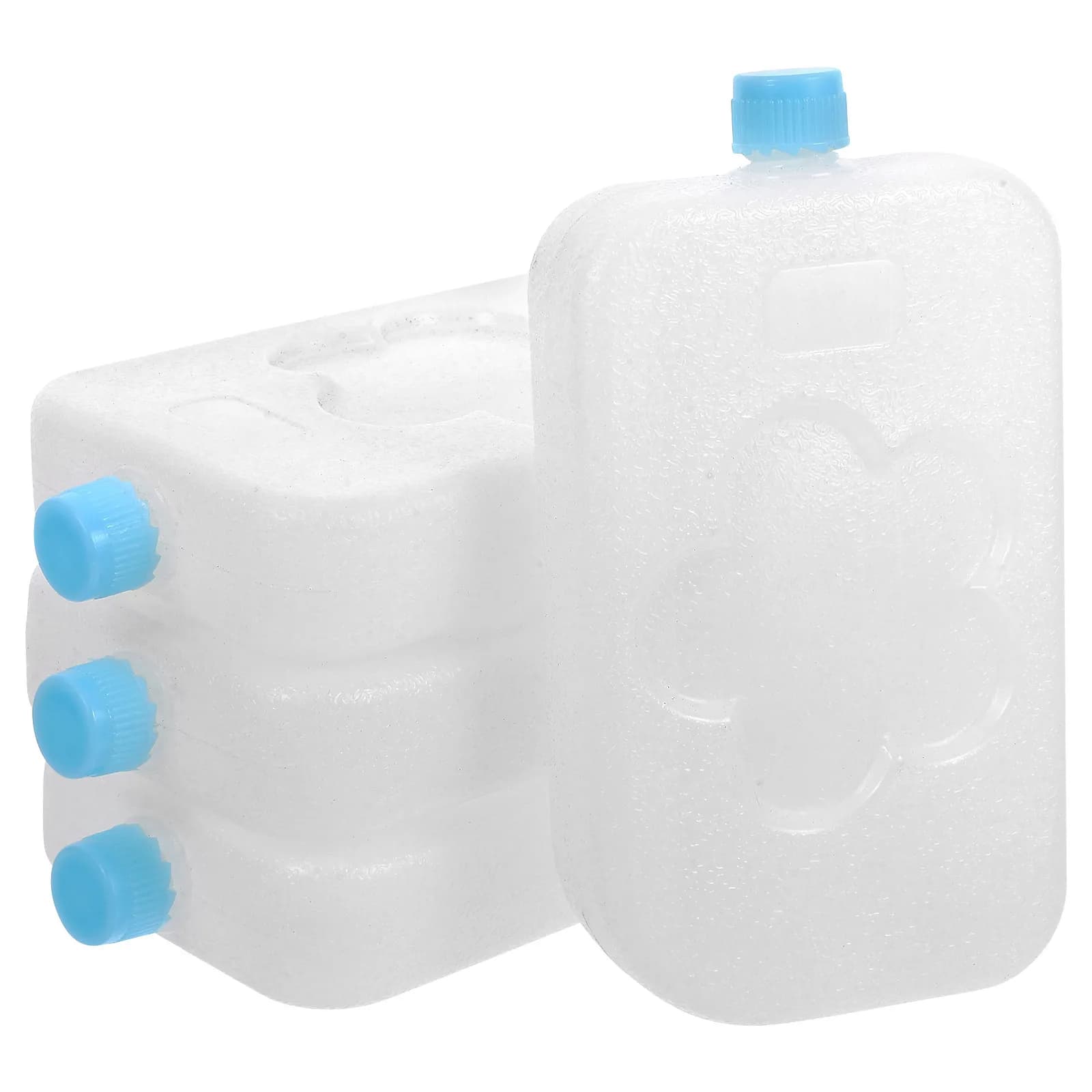 4Pcs Lightweight Reusable Ice Boxes Safe Rubber Cooling Containers for Restaurant Food Transport Vegetable Fruit Storage Cooler