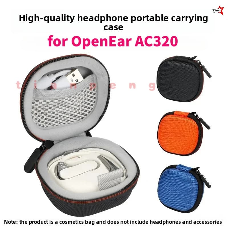 WYORESY for Monster OpenEar AC320 Open Ear Wireless Earbuds Storage Bag Waterproof Shockproof Hard Shell Travel Carry Box
