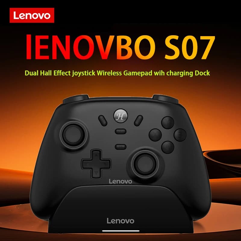 Lenovo S07 Wireless Controller for Switch/Switch OLED/Switch Lite/PC/iPhone/Android Phone Gamepad Bluetooth with charging dock