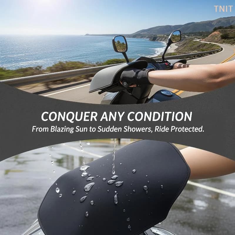 [J] Motorcycle Handlebar Muffs Electric Vehicle Sun Protection Gloves Mittens Windproof Hand Covers Waterproof Grip Accessories