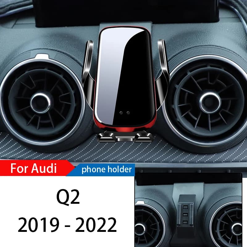 Supporto per supporto per telefono da auto per caricabatterie Wireless per Audi Q2 SQ2 GAB 2019-2022 accessori per staffa Mobile di navigazione GPS regolabile