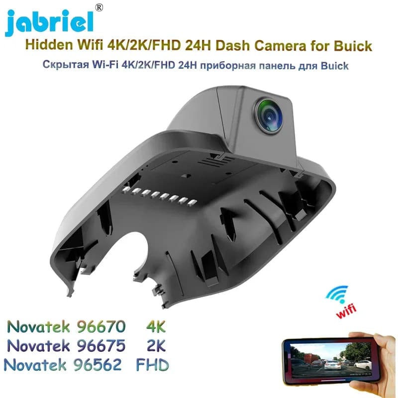 Jabriel 2K 4K 2160P Auto DVR Videoregistratore WI-FI 24H Monitoraggio Parcheggio Dash Cam Per Buick GL6 323T 18T 2017 2018 2019 2020 2021