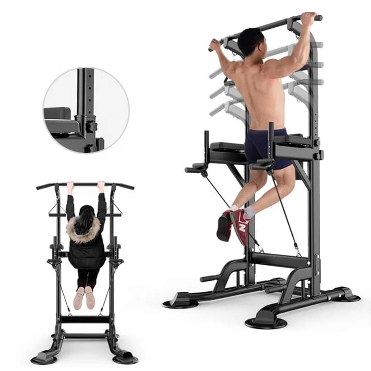 Custom Multifunction Station for Tractions and Dip, Home Strength Training Equipment