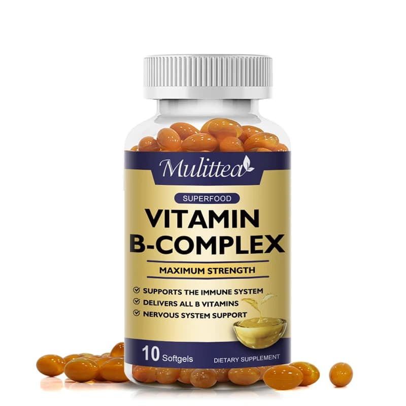 Vitamin Complex Capsules B: Help Alleviare la Fatica, Improve Digestion, Reduce Stress, Promote a Better Umore and Support the Immunite System