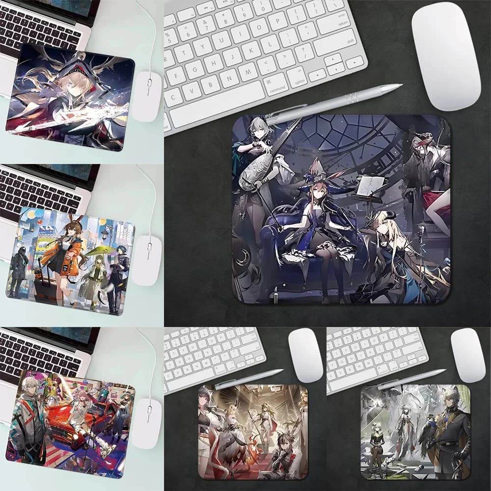 Anime Game Arknights Gaming Mouse Pad XS piccolo Mousepad per PC Gamer decorazione Desktop tappetino per Mouse da ufficio tappetino da scrivania