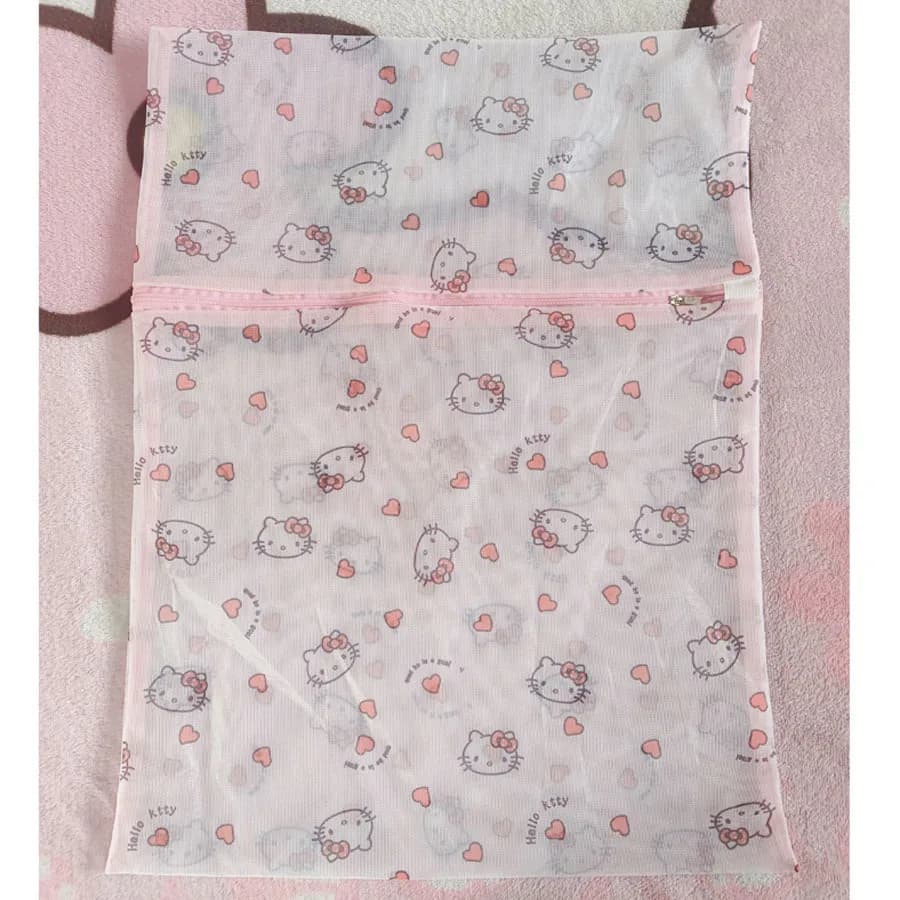 Hello Kitty Cartoon Printed Laundry Bag, Specialized Care Bag for Underwear, Convenient Storage，SL